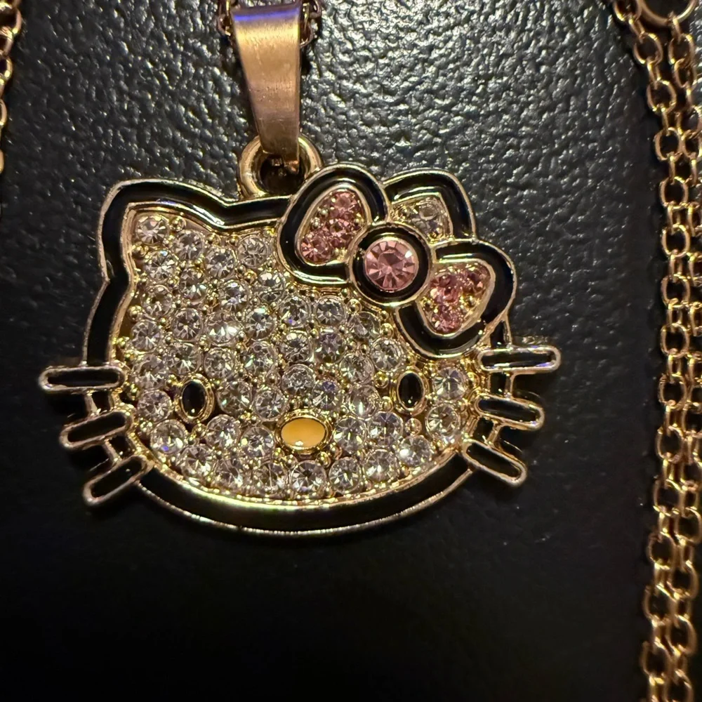 Gold Hello Kitty Pendant Necklace STOCKING STUFFER!!!!!!! - Picture 3 of 3